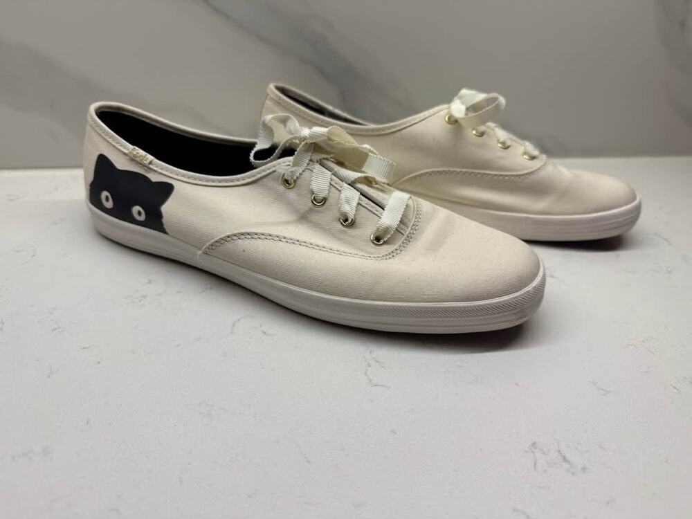 NEW Keds Taylor Swift TS Cream Sneaky Cat Eras Tour RARE Size 9.5 Swiftie